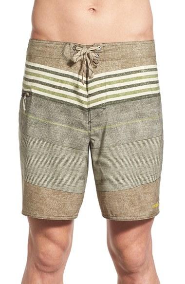 Men's Patagonia 'wavefarer' Print Board Shorts - Green