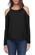 Women's Michael Stars Cold Shoulder Top, Size - Black