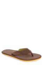 Men's Hari Mari 'dunes' Flip Flop M - Brown