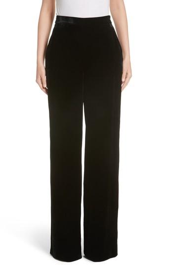Women's Etro Velvet Wide Leg Pants Us / 46 It - Black