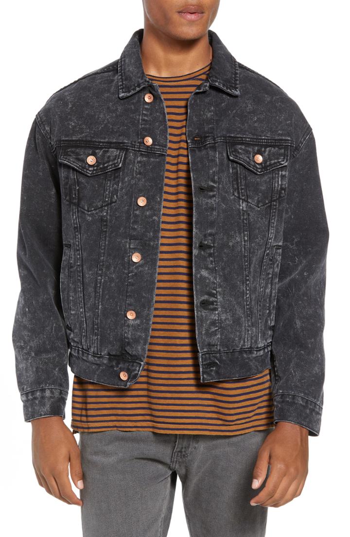 Men's Barking Irons Don't Follow Denim Jacket - Black