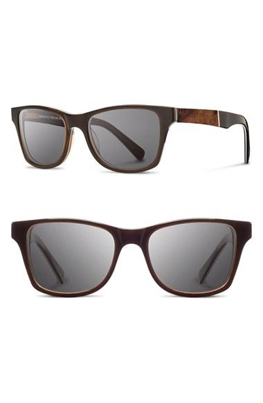 Men's Shwood 'canby' 53mm Polarized Sunglasses - Espresso/ Elm/ Grey