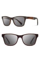 Men's Shwood 'canby' 53mm Polarized Sunglasses - Espresso/ Elm/ Grey