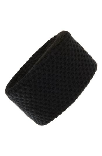 Trouve Fleece Lined Headband, Size - Black