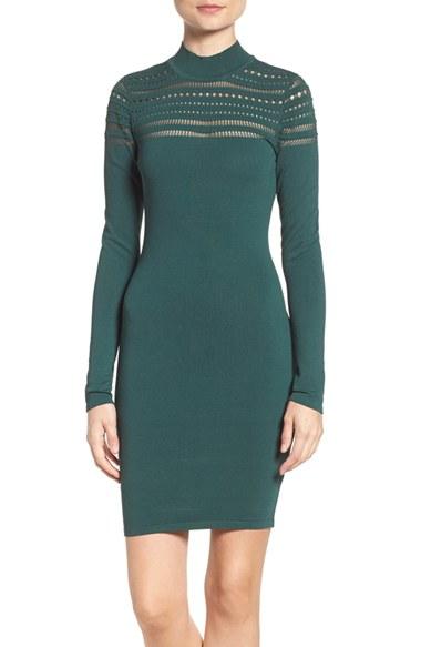 Women's Ali & Jay Pointelle Knit Minidress - Green