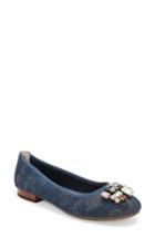 Women's Me Too Sapphire Crystal Embellished Flat