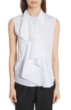 Women's Mm6 Maison Margiela Sleeveless Poplin Top Us / 36 It - White