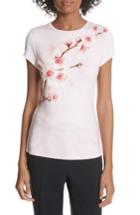 Women's Ted Baker London Soft Blossom Fitted Tee - Pink