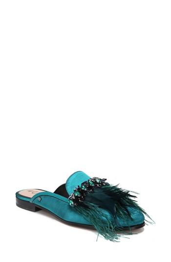 Women's Sam Edelman Landis Feather Mule .5 M - Green