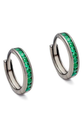 Women's Anna Sheffield Licol Emerald Hoop Earrings (nordstrom Exclusive)