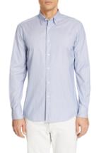 Men's Ermenegildo Zegna Regular Fit Print Sport Shirt, Size - Blue