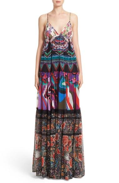 Women's Roberto Cavalli Print Silk Maxi Dress