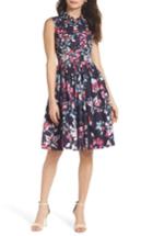 Women's French Connection Linosa Cotton Voile Fit & Flare Dress - Blue