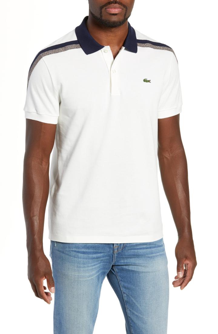 Men's Lacoste Slim Fit Pique Polo (xl) - White