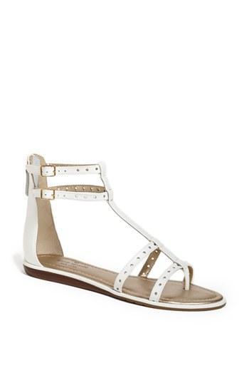 Kate Spade New York 'adagio' Leather Gladiator Thong Sandal White Vacchetta