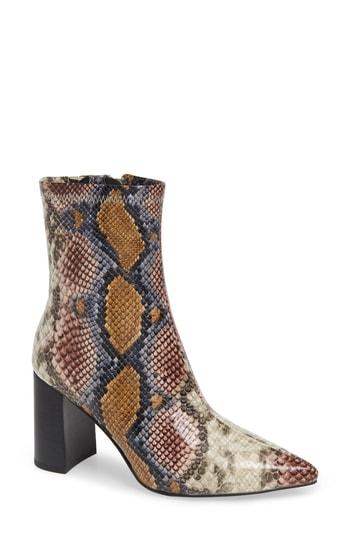 Women's Jeffrey Campbell Coma 3 Block Heel Bootie M - Burgundy