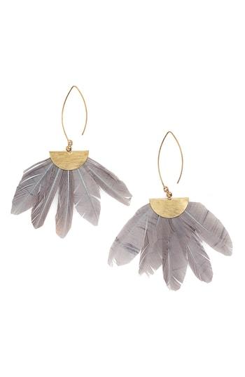 Women's Panacea Feather Statement Earrings