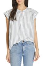 Women's Joie Jacquita Stripe Top - White