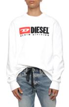 Men's Diesel S-crew-division Sweatshirt, Size - White