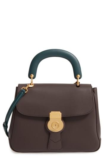 Burberry Dk88 Leather Satchel - Brown