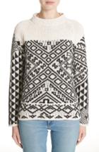 Women's Acne Studios Rhia Jacquard Sweater - Ivory
