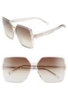 Women's Saint Laurent Betty 63mm Sunglasses - Nude