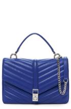 Botkier Dakota Quilted Leather Top Handle Bag - Blue