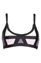 Women's Pilyq Color Block Halter Bikini Top - Purple