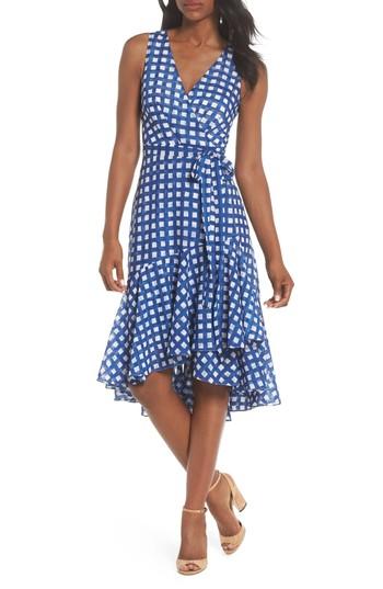 Women's Eliza J Ruffle High/low Dress - Blue