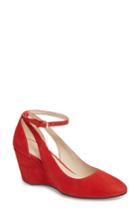 Women's Cole Haan Lacey Cutout Wedge Pump B - Red