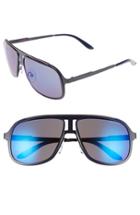 Men's Carrera Eyewear 59mm Aviator Sunglasses - Blue Ruthenium/ Sky Mirror
