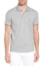 Men's French Connection Cotton Polo Shirt - Grey
