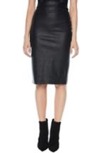Women's Bardot Dona Faux Leather Tube Skirt - Black