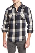 Men's Levi's 'barstow' Denim Western Shirt, Size - Blue