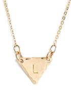 Women's Nashelle 14k-gold Fill Initial Triangle Necklace