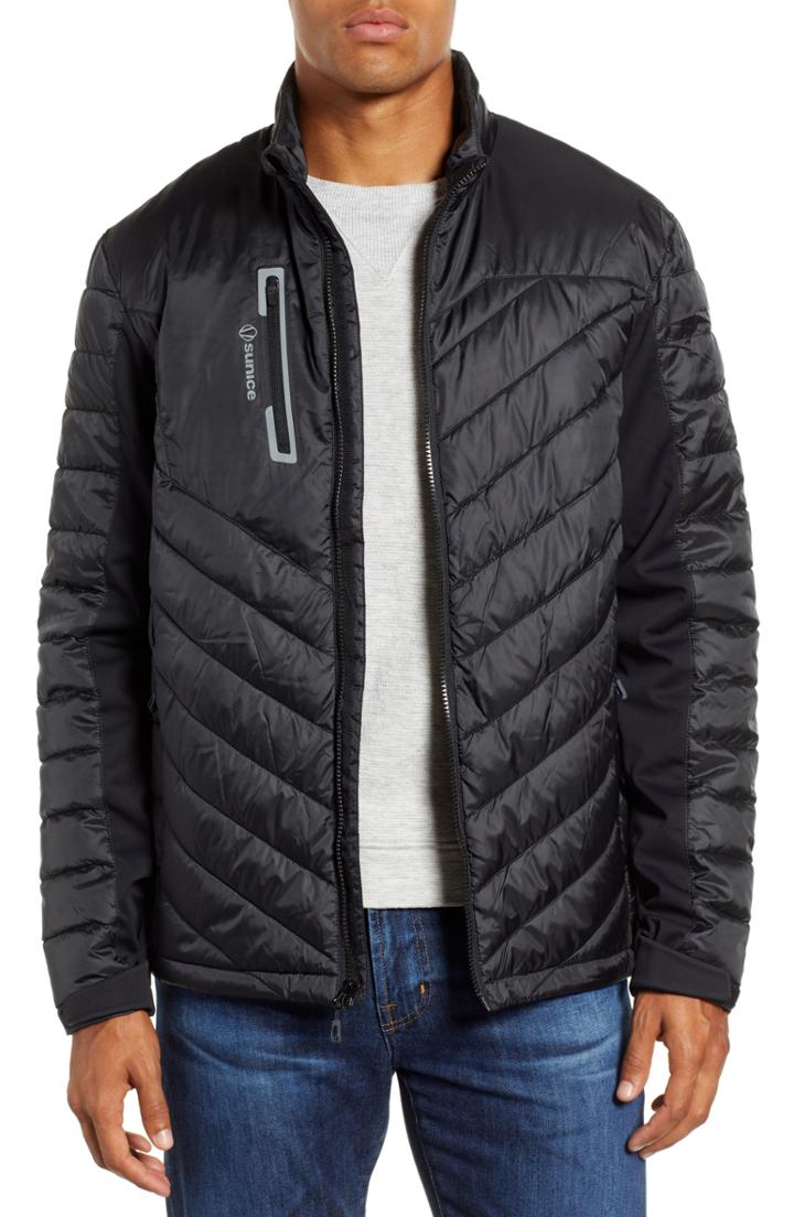 Men's Sunice Franz Thermal Featherless Stretch Jacket - Black