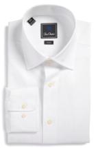 Men's David Donahue Trim Fit Solid Dress Shirt 34/35 - White