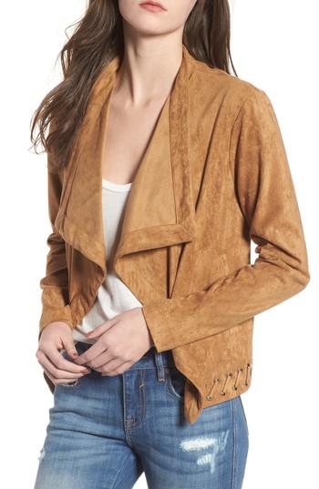 Women's Bb Dakota Arly Faux Suede Jacket - Brown