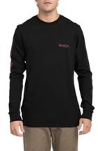 Men's Rvca Lobitos Long Sleeve Graphic T-shirt - Black
