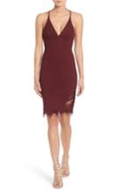 Women's Astr The Label Lace Body-con Dress - Burgundy