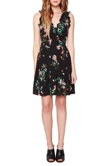 Women's Willow & Clay Floral Minidress - Black