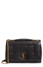 Saint Lauren Large Jamie Patchwork Leather Shoulder Bag - Black