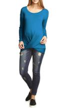 Women's The Urban Ma Draped Maternity Tunic - Blue