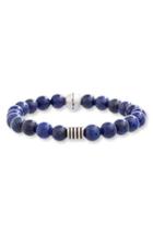 Men's Steve Madden Lapis Lazuli Bead Bracelet