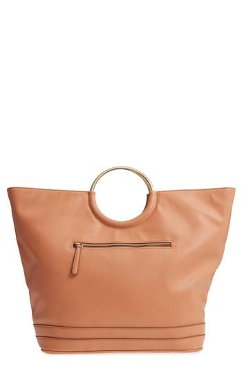 Malibu Skye Metal Ring Tote - Brown