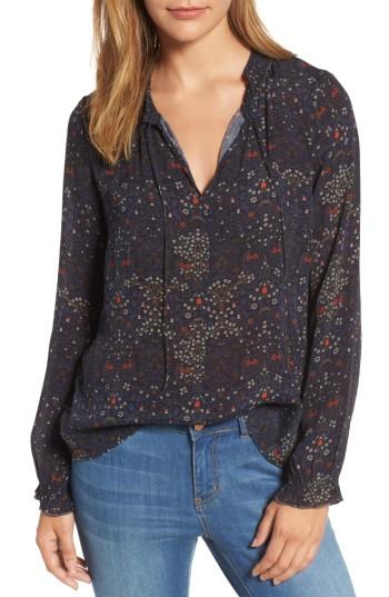 Women's Velvet By Graham & Spencer Floral V-neck Blouse