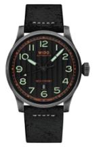 Men's Mido Multifort Escape Leather Strap Watch, 44mm