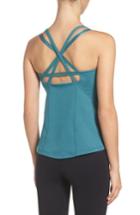 Women's Zella Bringing Strappy Back Tank, Size - Blue/green