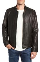 Men's Ugg Orlando Leather Racer Coat - Black