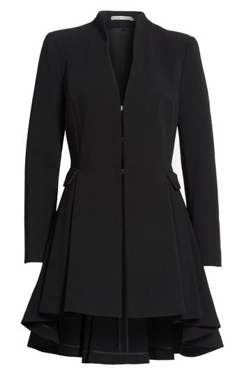 Women's Alice + Olivia High/low Waterfall Hem Coat